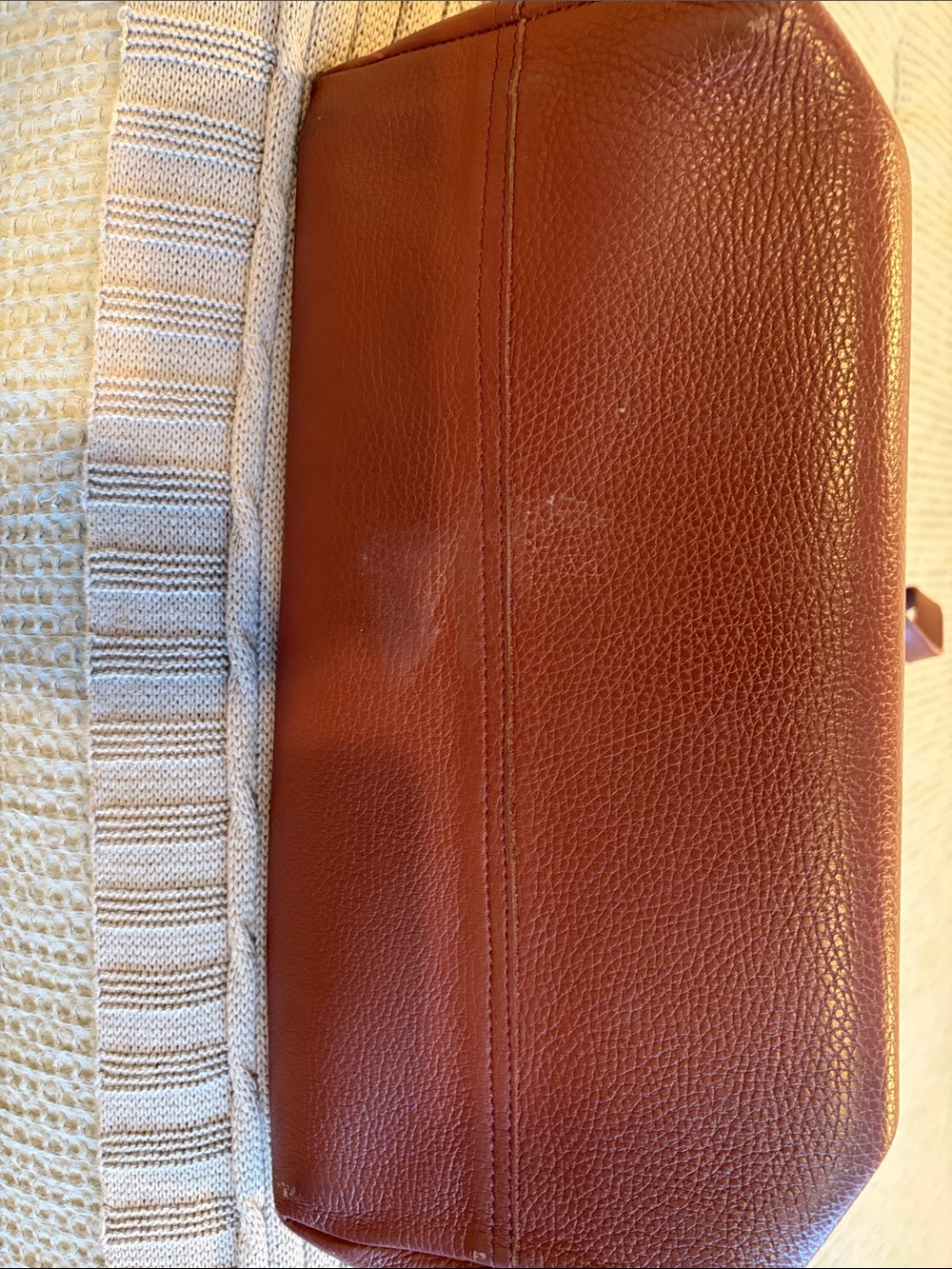 Cuyana Zippered Leather Tote with Monogram - Picture 4 of 10
